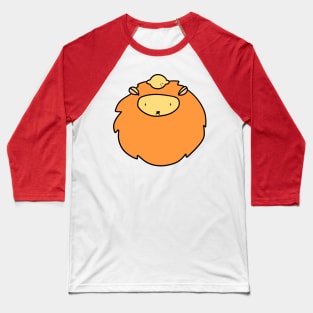 Lemon Lion Face Baseball T-Shirt